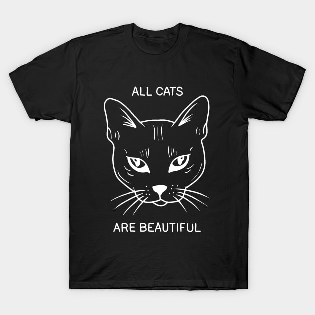All Cats Are Beautiful T-Shirt by valentinahramov